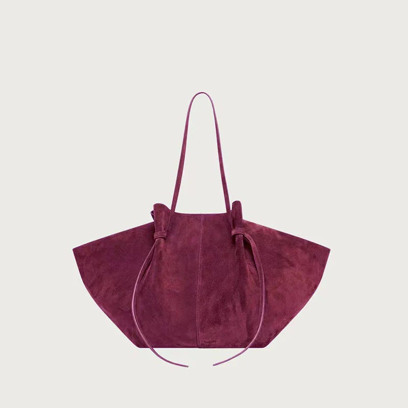 New Faux Suede Sector Tote Bags For Women Luxury Designer Handbags And Purses In Vintage Large Capacity Underarm Shoulder Bag